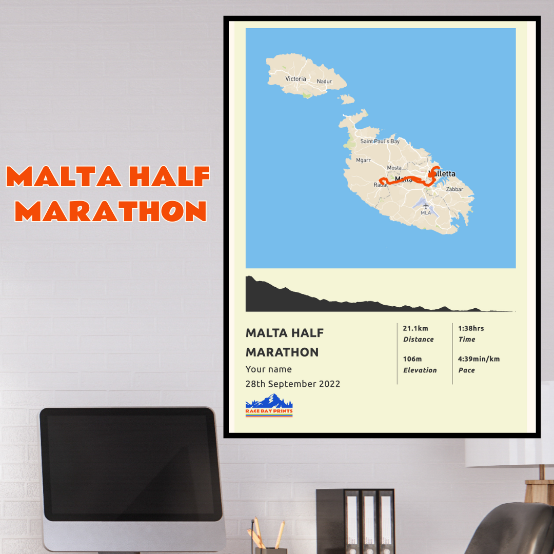 Malta Half Marathon Race Day Prints